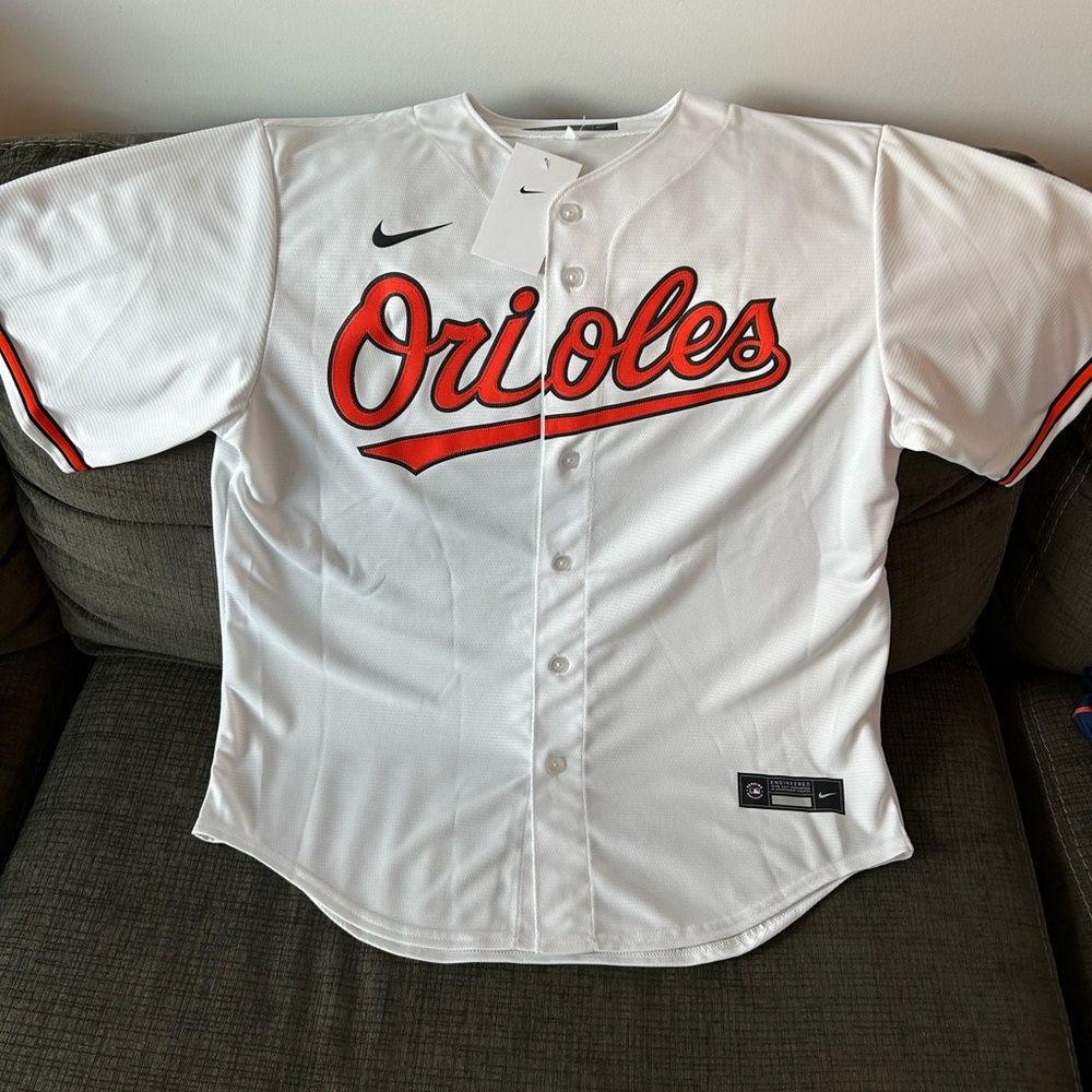 Nike Authentic Baltimore Orioles MLB Baseball White Jersey Men’s Size: L - Picture 2 of 6